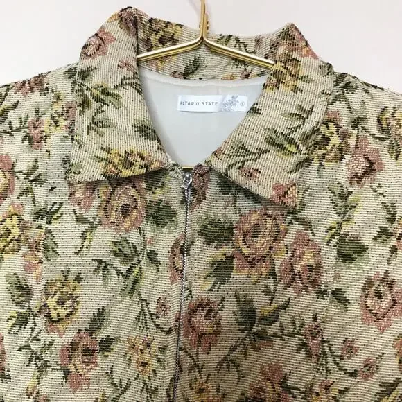 Altar'd State Floral Tapestry Romper Small - Picture 4 of 10